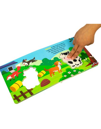 Libro para bebés Amiguitos suaves ruidosos y curiosos La vaca motita - 9786075771236-1
