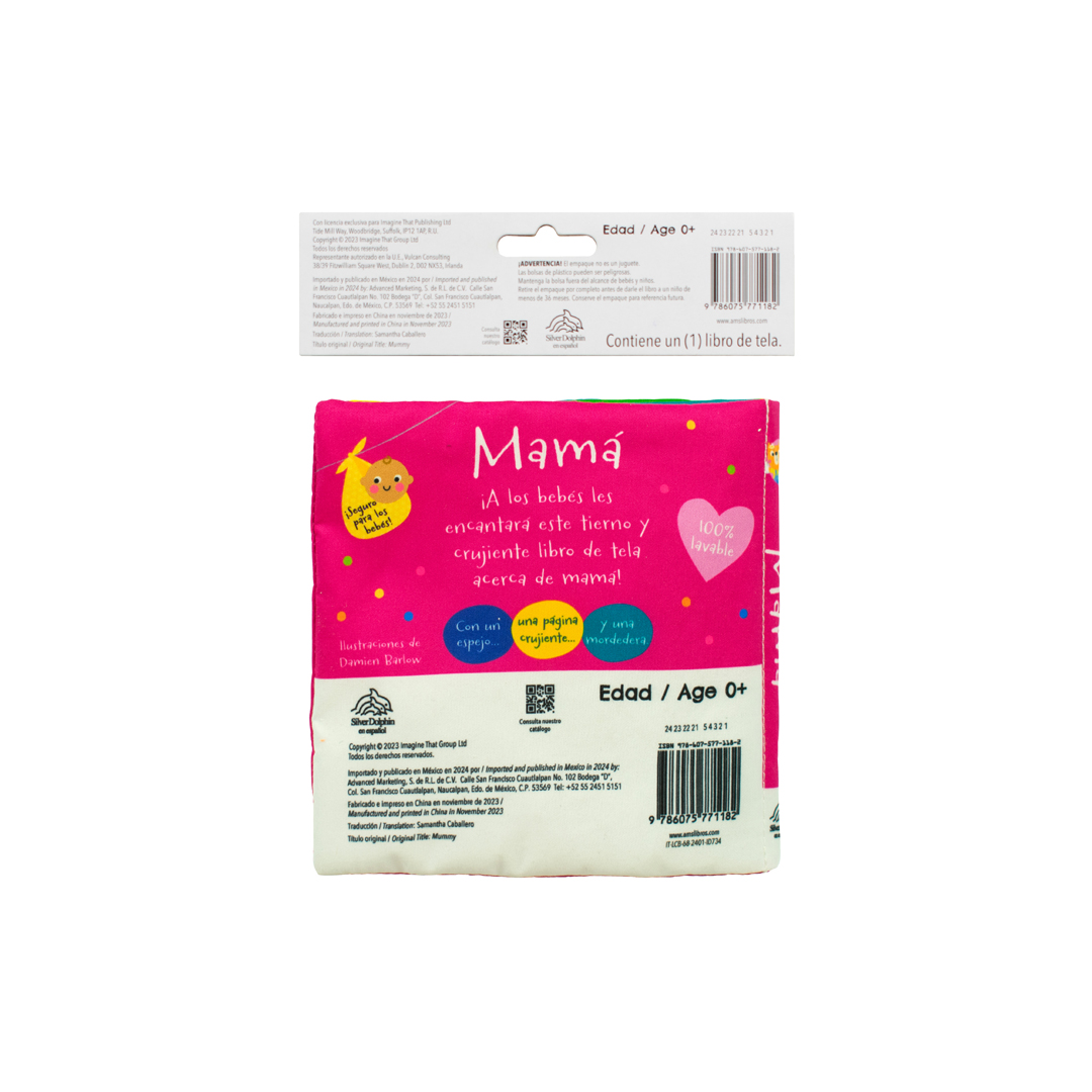Libro de tela para bebés A los bebés les encanta estar con mamá - 9786075771182-3
