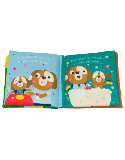 Libro de tela para bebés A los bebés les encanta estar con papá - 9786075771175-1
