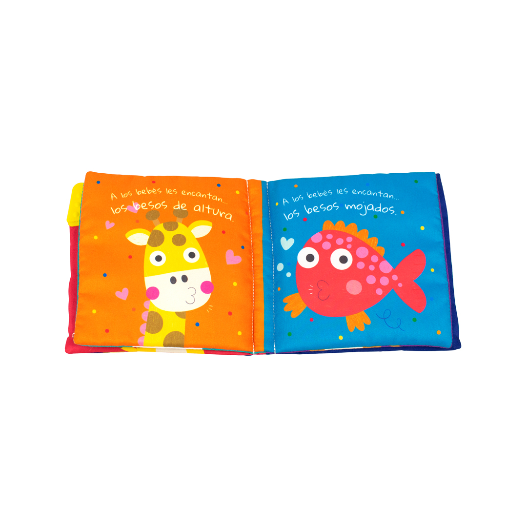 Libro de tela para bebés A los bebés les encantan los besos - 9786075771113-1