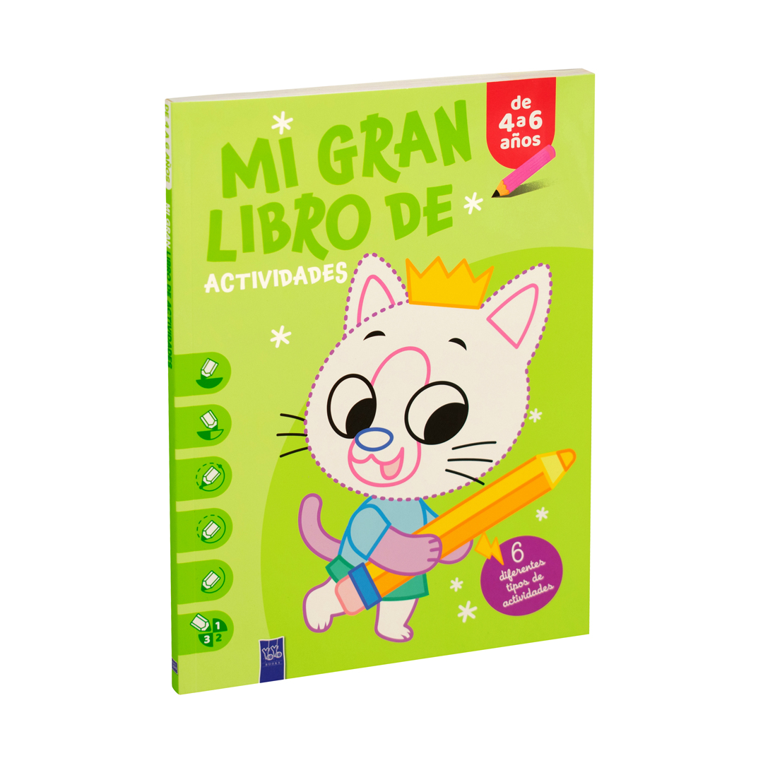 Libro infantil Mi gran libro de actividades-Gato - 9789464764529