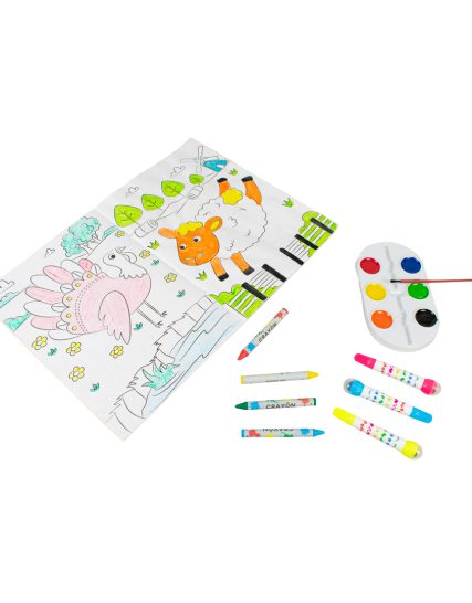 Libro infantil Mi primer libro para dibujar y colorear Animales de la granja - 7508304671672-1