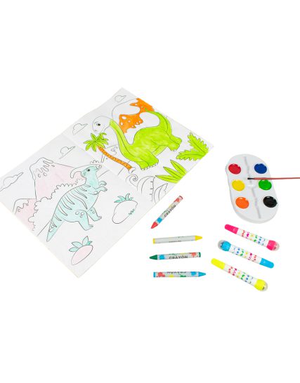 Libro infantil Mi primer libro para dibujar y colorear Dinosaurios - 7508304671665-1