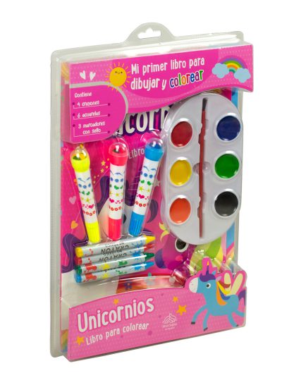 Libro infantil Mi primer libro para dibujar y colorear Unicornios - 7508304671696