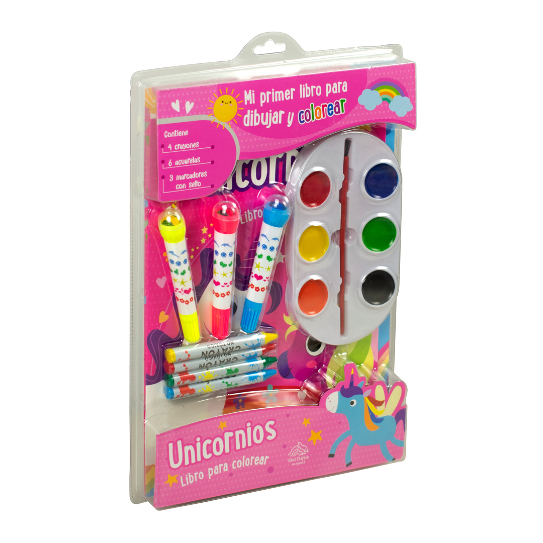 Libro infantil Mi primer libro para dibujar y colorear Unicornios - 7508304671696