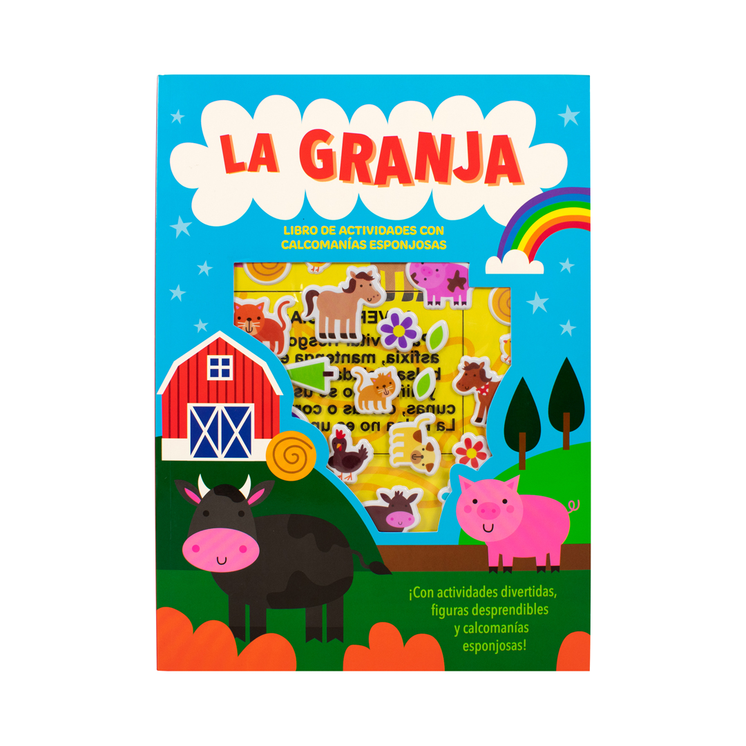 Libro infantil de actividades con calcomanías esponjosas La Granja - 7508304671856-2