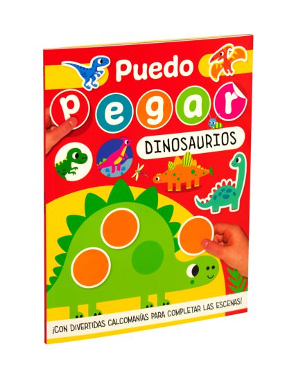 Libro infantil puedo pegar Dinosaurios - 7508304671917