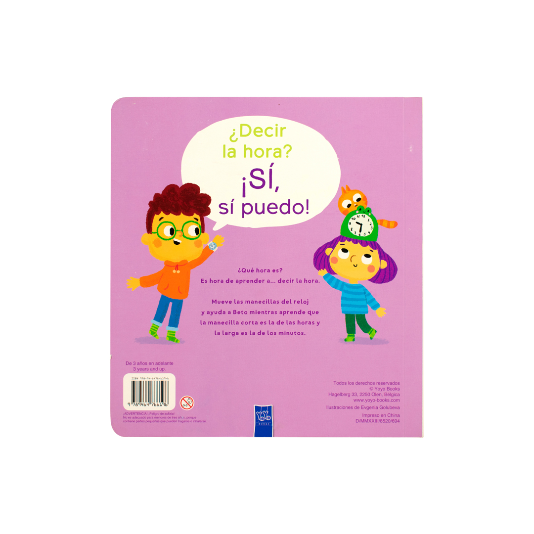 Libro infantil ¿Decir la hora ¡Sí, sí puedo! - 9789464766196-3