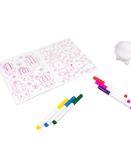 Libro y figura para colorear Colorea tu propio Cachorro Suavecito - 7508304672020-1