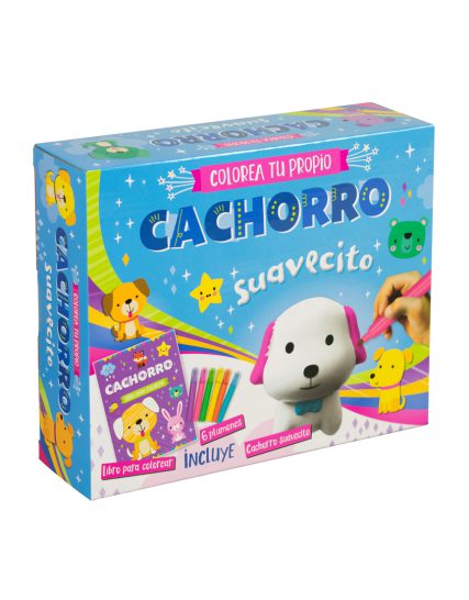 Libro y figura para colorear Colorea tu propio Cachorro Suavecito - 7508304672020