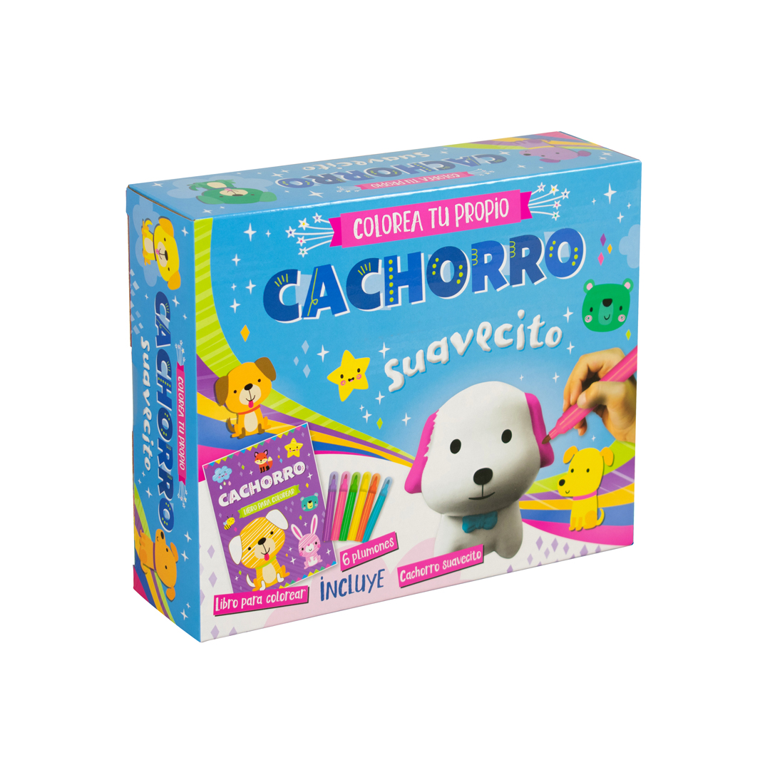 Libro y figura para colorear Colorea tu propio Cachorro Suavecito - 7508304672020
