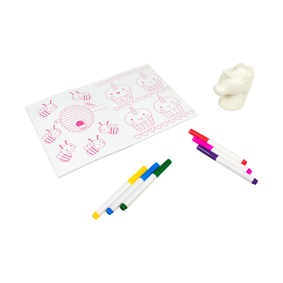 Libro y figura para colorear Colorea tu propio Unicornio Suavecito - 7508304672037-1