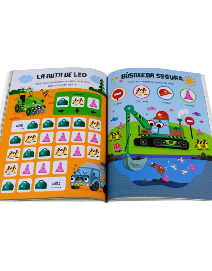 Libro infantil de actividades Maquinaria pesada - 7508304672075-1