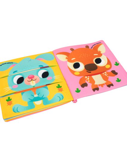 Libro de tela para bebés Animales suavecitos para combinar Animales Bebes - 9789464767582-1