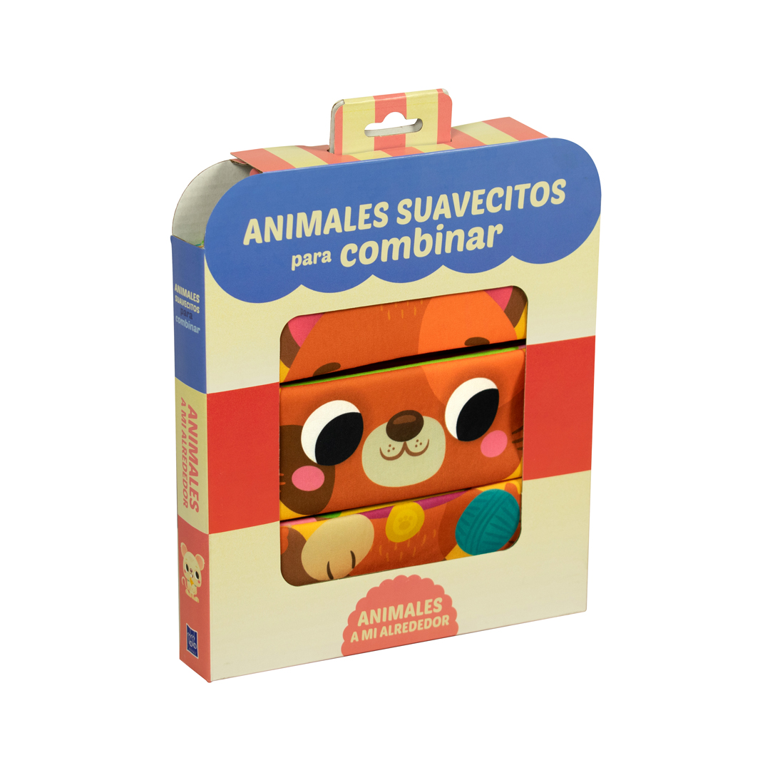 Libro de tela para bebés Animales suavecitos para combinar Animales a mi alrededor - 9789464767605