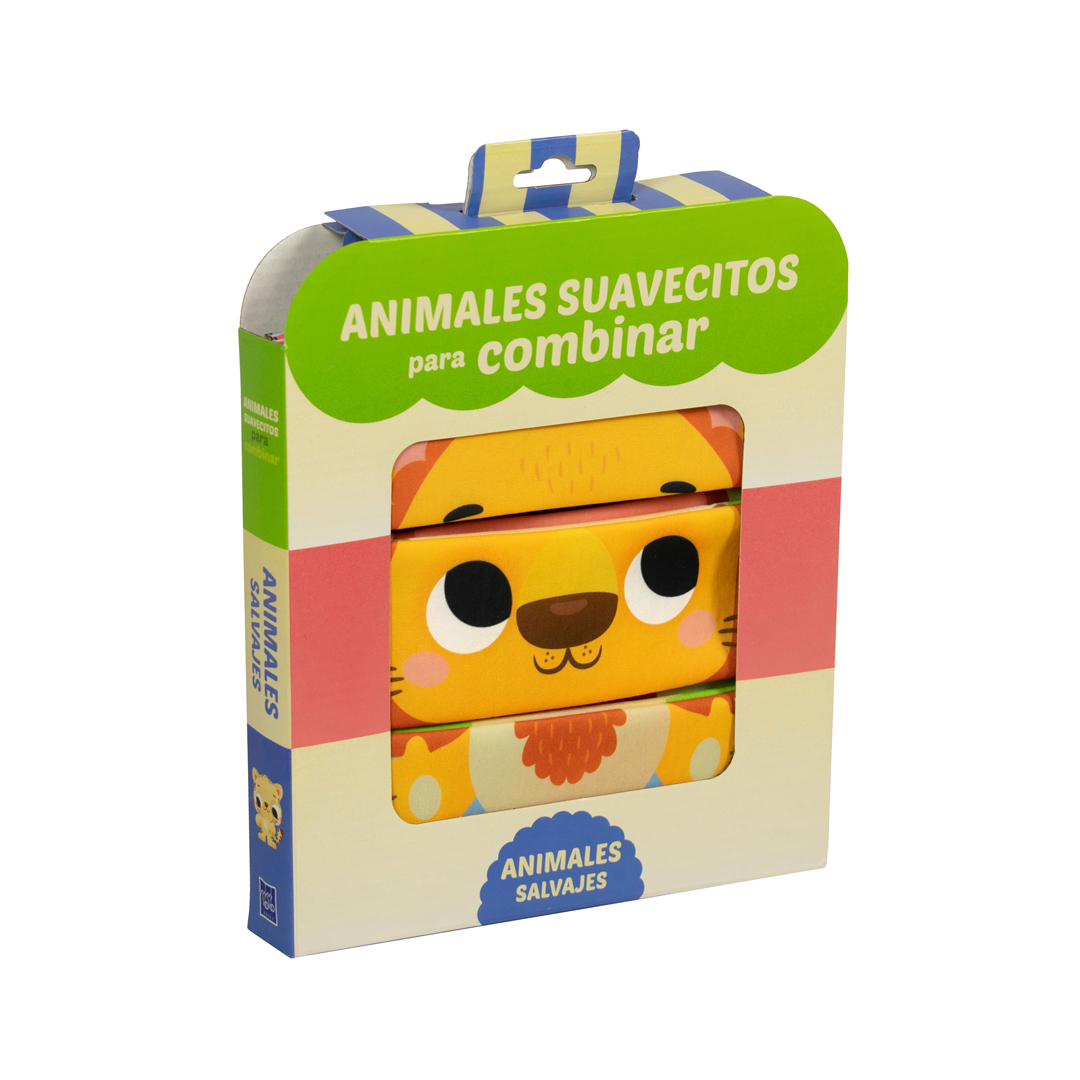 Libro de tela para bebés Animales suavecitos para combinar Animales salvajes - 9789464767575