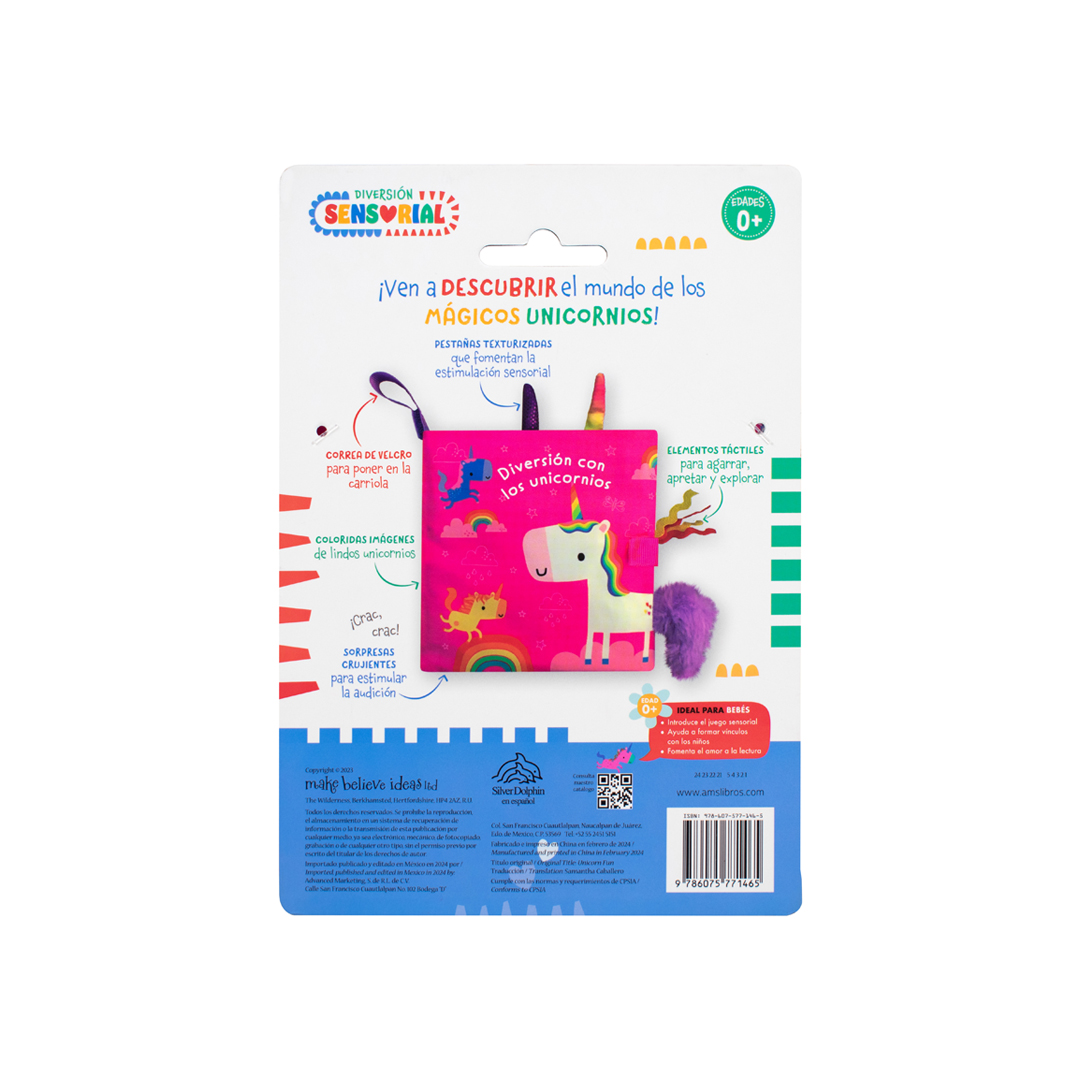 Libro de tela para bebés Diversión con el unicornios - 9786075771465-3