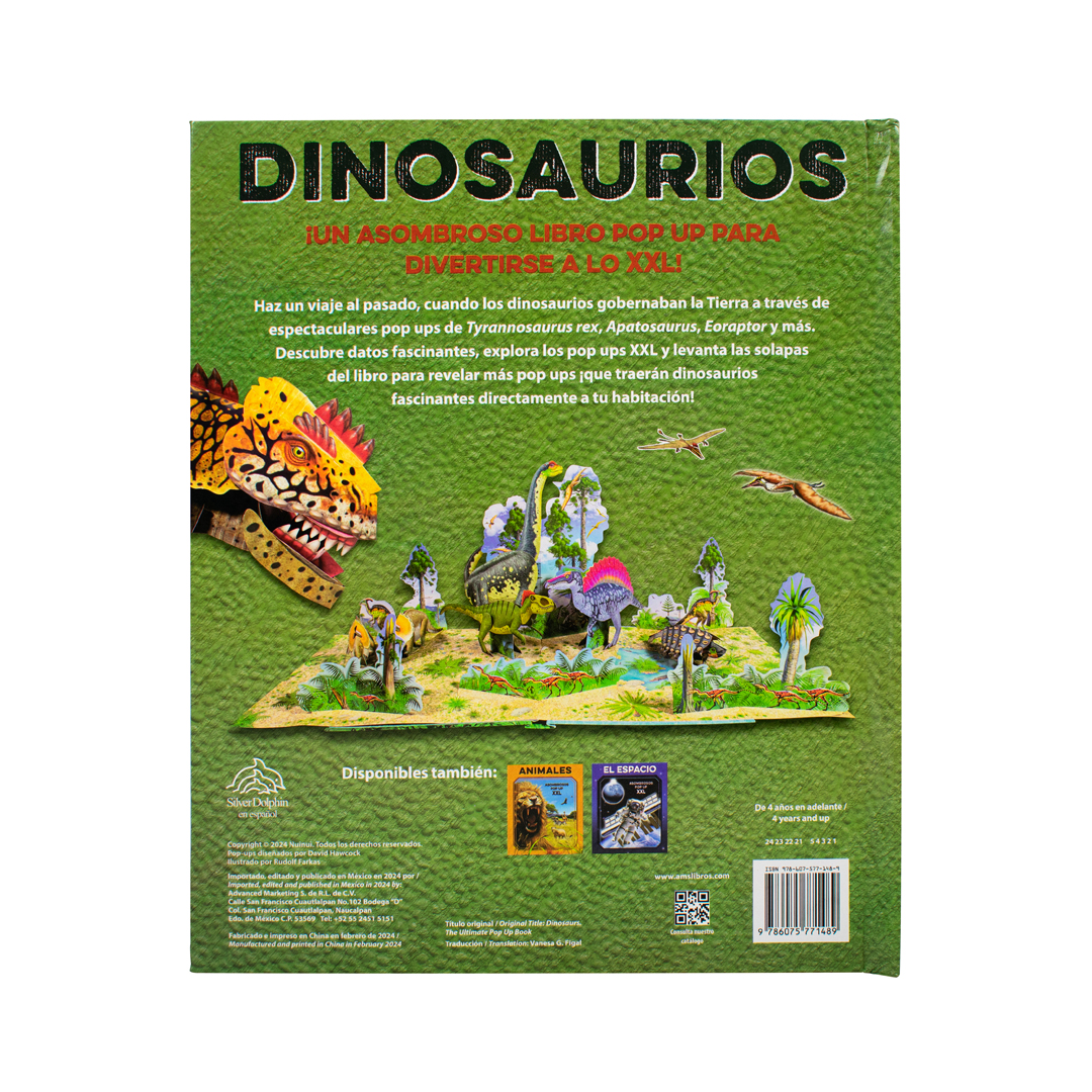 Libro infantil Asombrosos pop up xxl Dinosaurios - 9786075771489-3