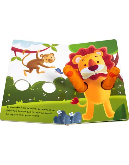 Cuento con Títere de tela Abrázame El leoncito - 9786075326092-1