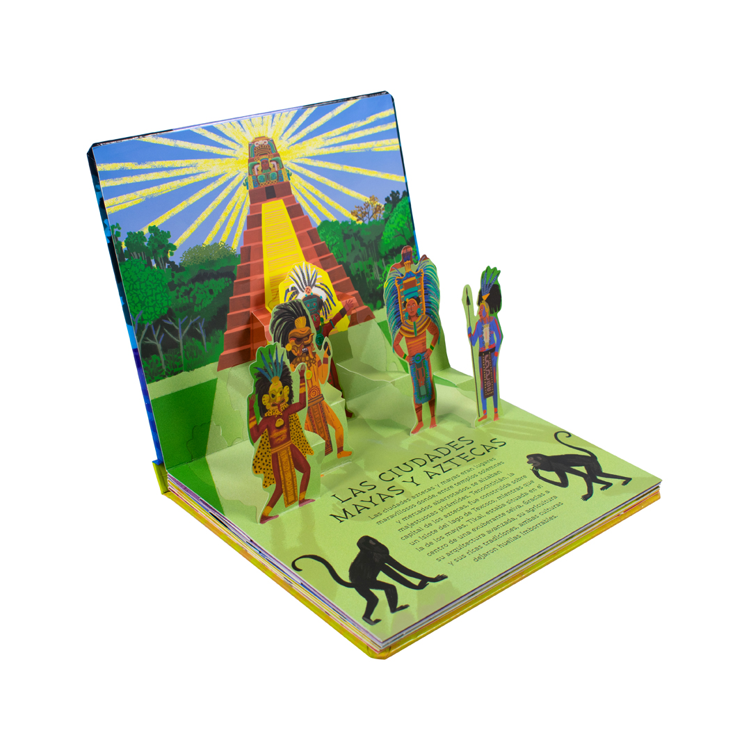 Libro Infantil Civilizaciones Mayas y Aztecas en 3d - 9786075771830-1