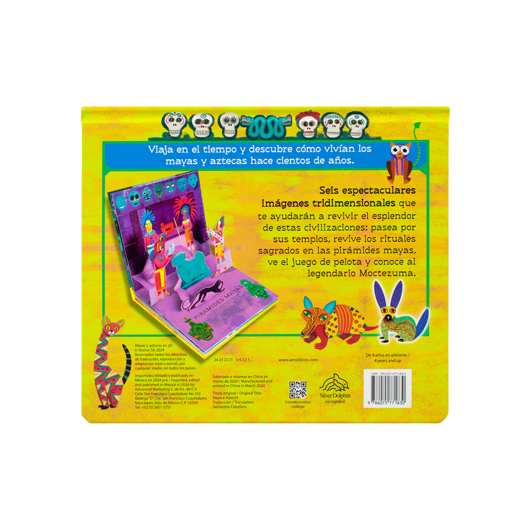 Libro Infantil Civilizaciones Mayas y Aztecas en 3d - 9786075771830-3