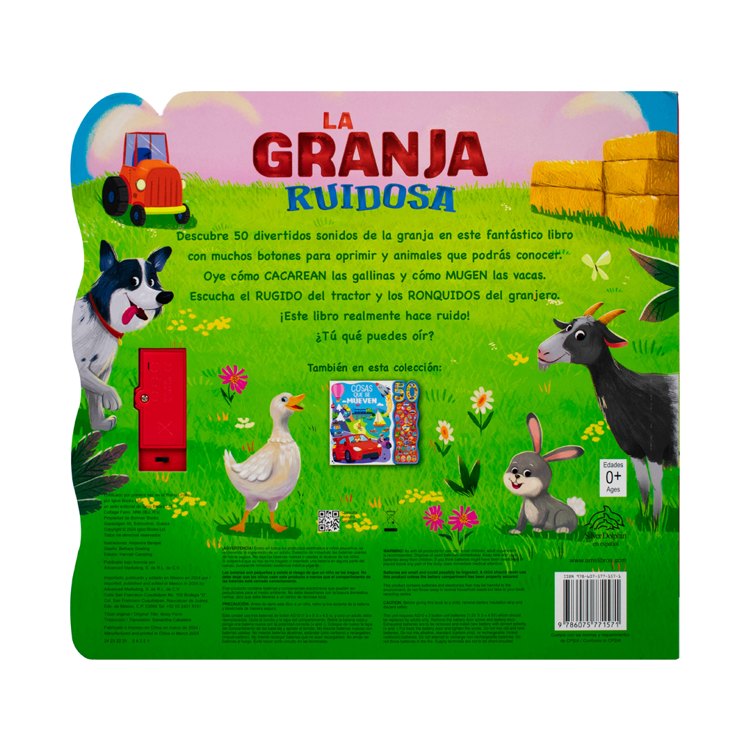 Libro infantil con 50 Sonidos La granja ruidosa - 9786075771571-3
