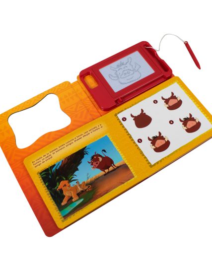 Libro infantil con Pizarron magnetico Disney el rey leon hakuna matata - 9786075771724-1