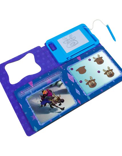 Libro infantil con Pizarron magnetico Disney frozen un encuentro mágico de hermanas - 9786075771717-1