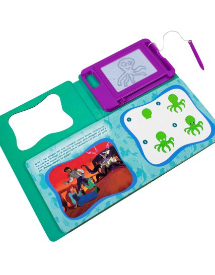 Libro infantil con Pizarron magnetico Disney princesa la sirenita aventuras submarinas - 9786075771748-1