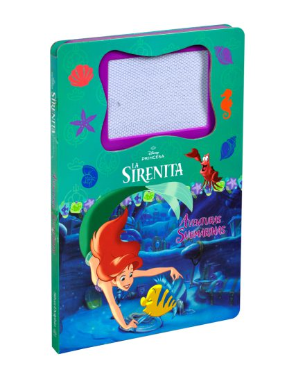 Libro infantil con Pizarron magnetico Disney princesa la sirenita aventuras submarinas - 9786075771748