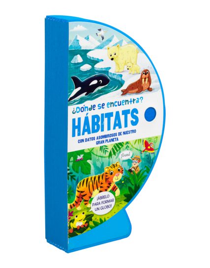 Libro infantil esférico ¿Dónde se encuentra Habitats - 9786075771793