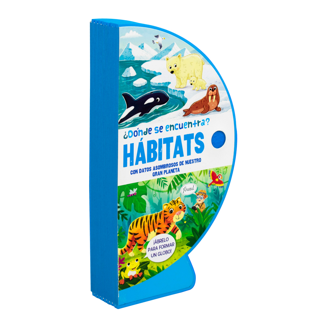 Libro infantil esférico ¿Dónde se encuentra Habitats - 9786075771793