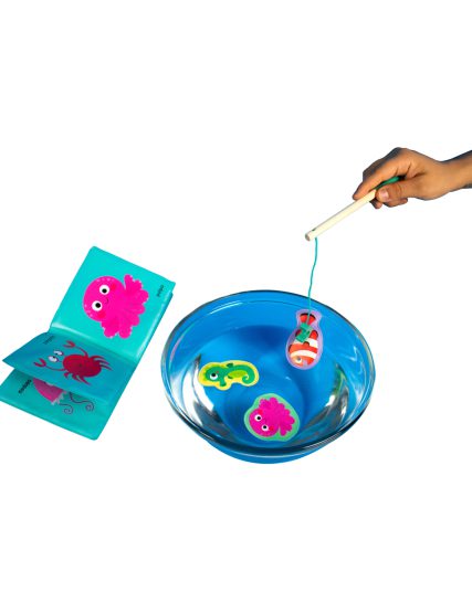 Libro para bebés Pesca y diviertete a la hora del baño sirena - 9789464768336-1