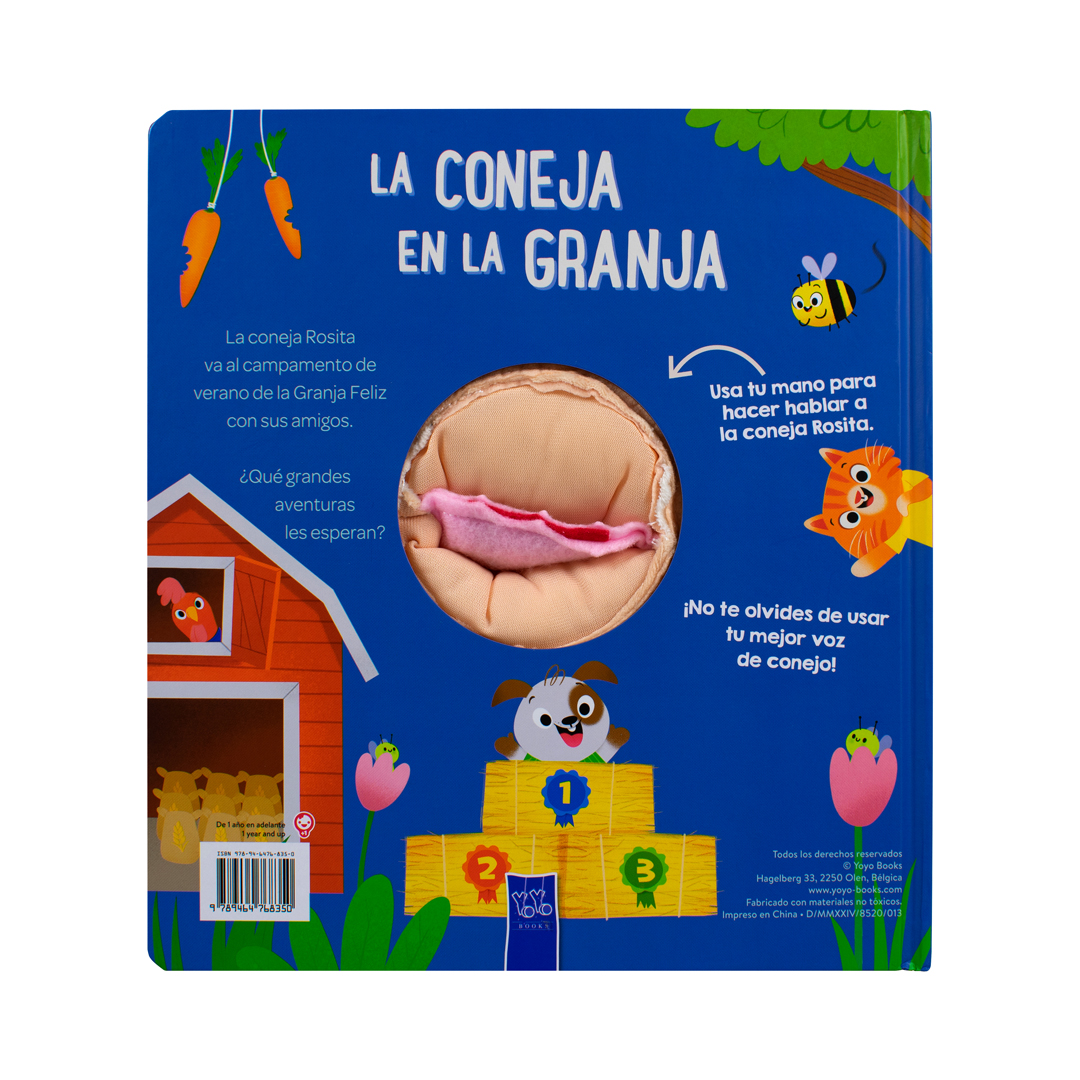 Cuento infantil Mis amigos para la hora de dormir La coneja en la granja - 9789464768350-3