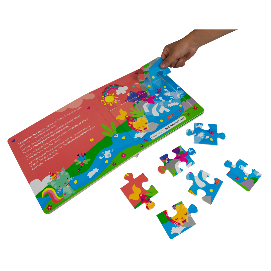 Libro infantil de rompecabezas el reino de los gaticornios - 7508304673157-1