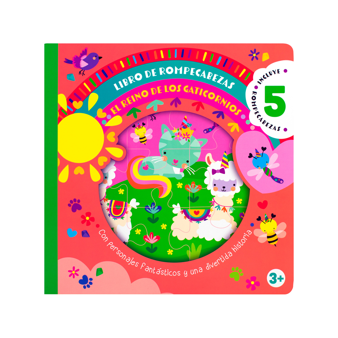 Libro infantil de rompecabezas el reino de los gaticornios - 7508304673157-2