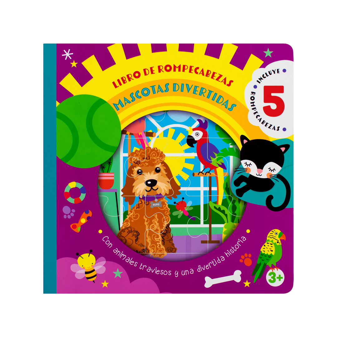 Libro infantil de rompecabezas mascotas divertidas - 7508304673171-2