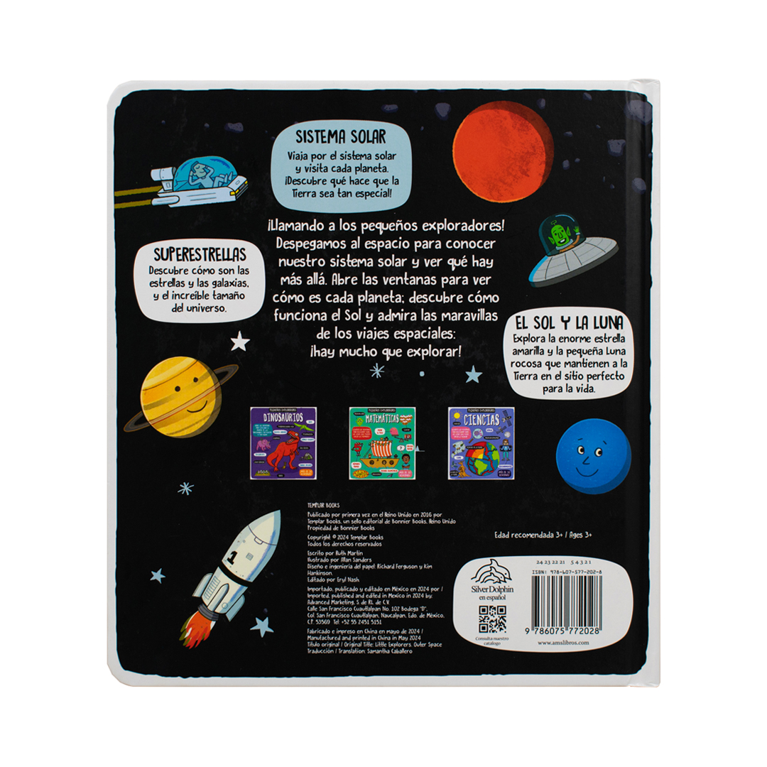 Libro infantil Pequeños exploradores El espacio exterior - 9786075772028-3