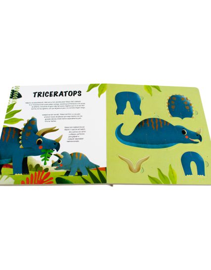 Libro con piezas para Armar Mi libro para construir Dinosaurios - 9786075772400-1