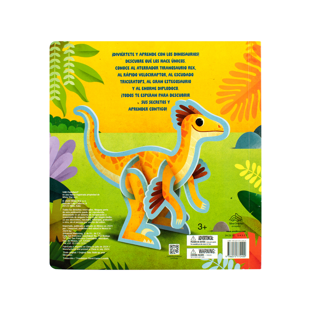Libro con piezas para Armar Mi libro para construir Dinosaurios - 9786075772400-3