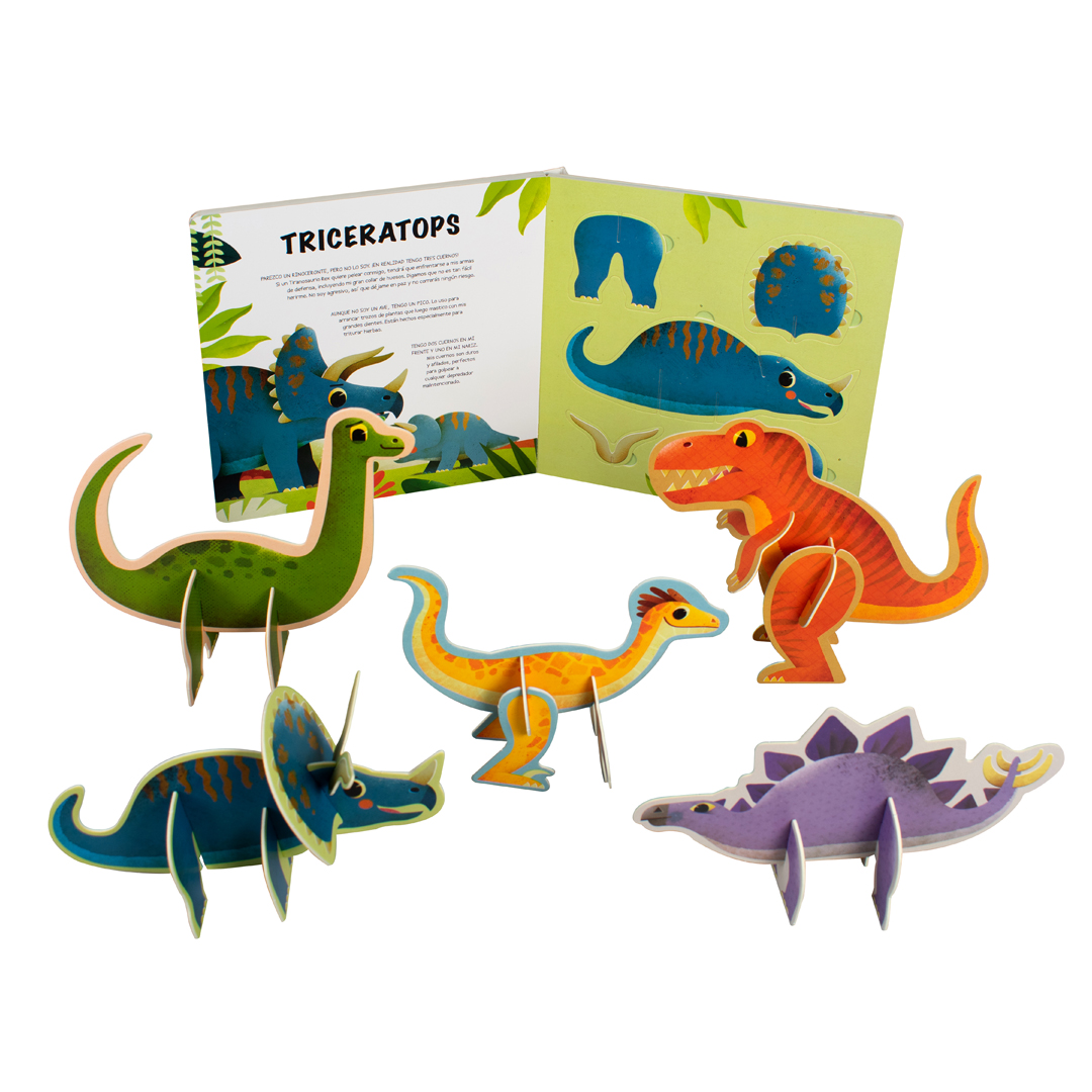 Libro con piezas para Armar Mi libro para construir Dinosaurios - 9786075772400-4