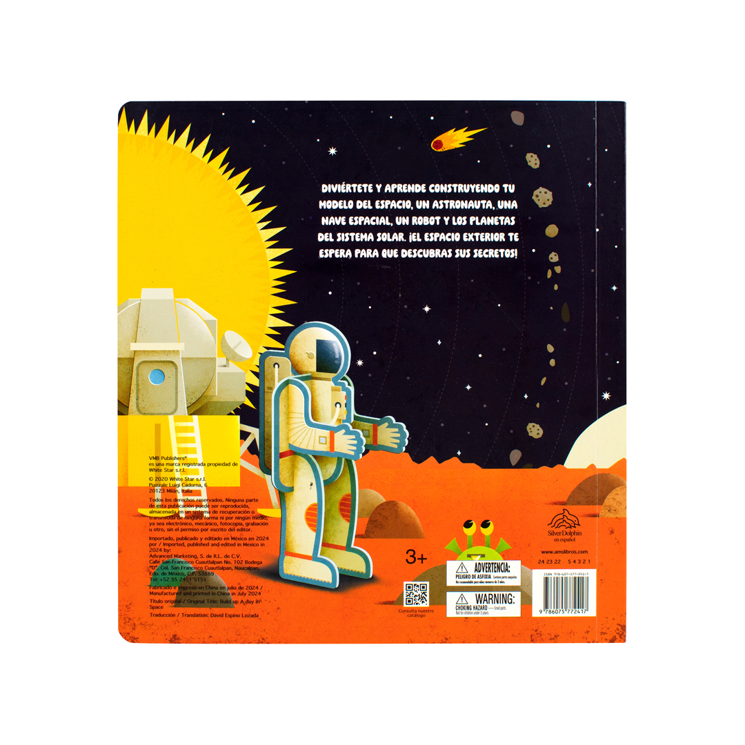 Libro con piezas para Armar Mi libro para construir Una aventura espacial - 9786075772417-3