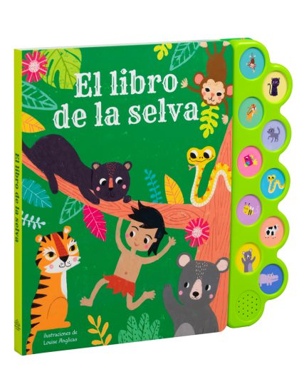 Libro infantil con 10 Sonidos El libro de la selva - 9786075772196