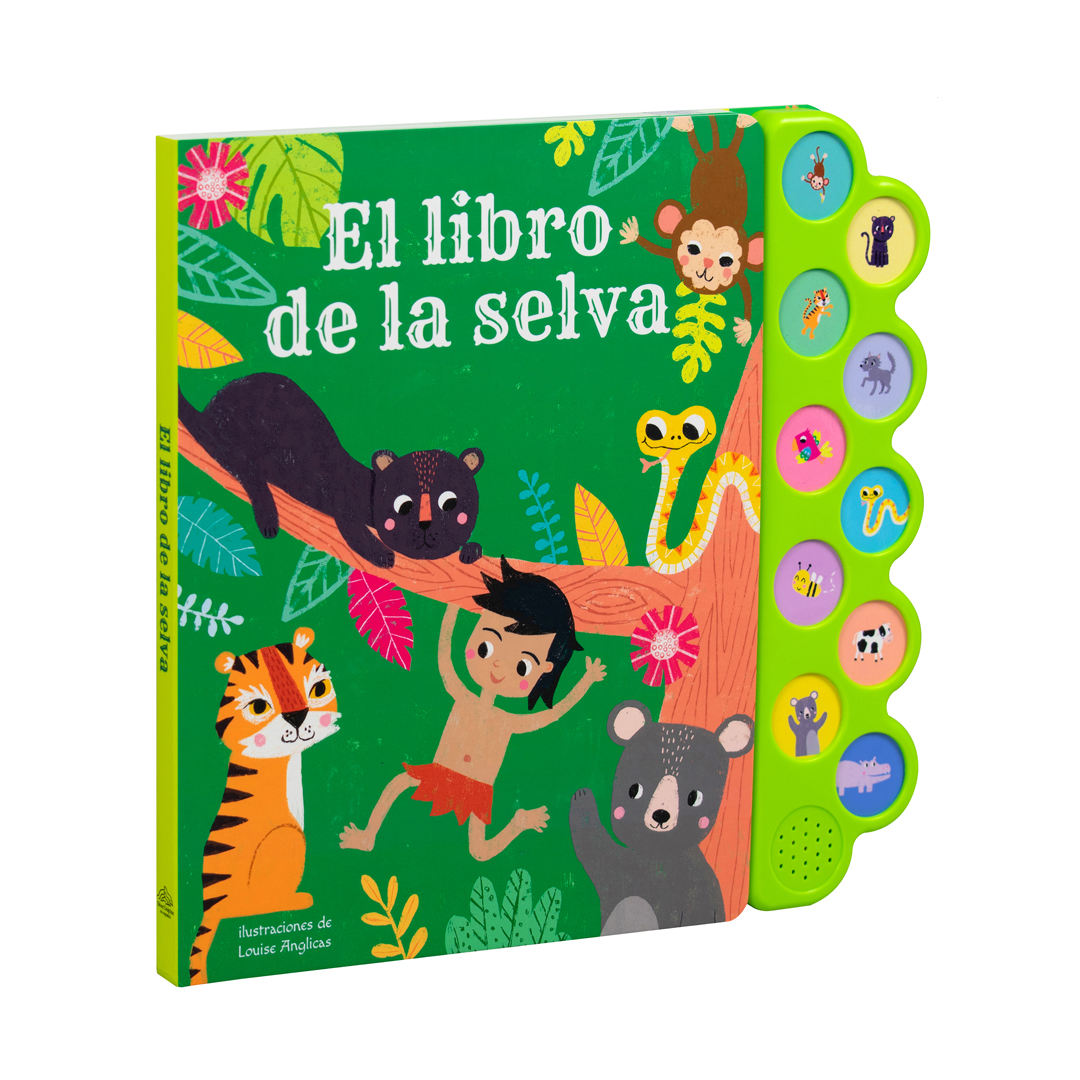 Libro infantil con 10 Sonidos El libro de la selva - 9786075772196