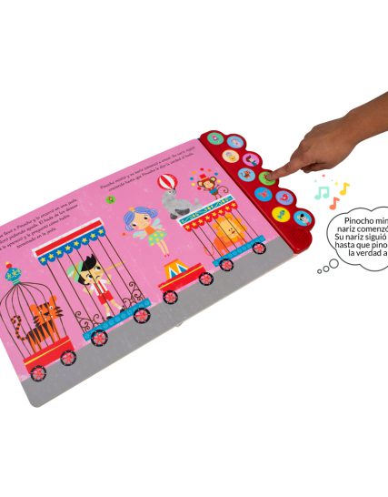Libro infantil con 10 Sonidos Pinocho - 9786075772202-1