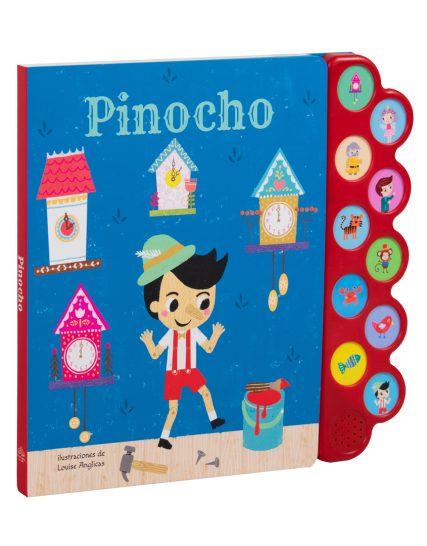 Libro infantil con 10 Sonidos Pinocho - 9786075772202