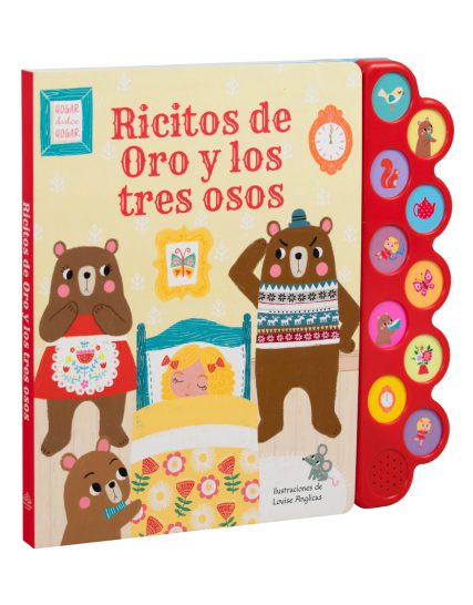 Libro infantil con 10 Sonidos Ricitos de oro y los tres cerditos - 9786075772189