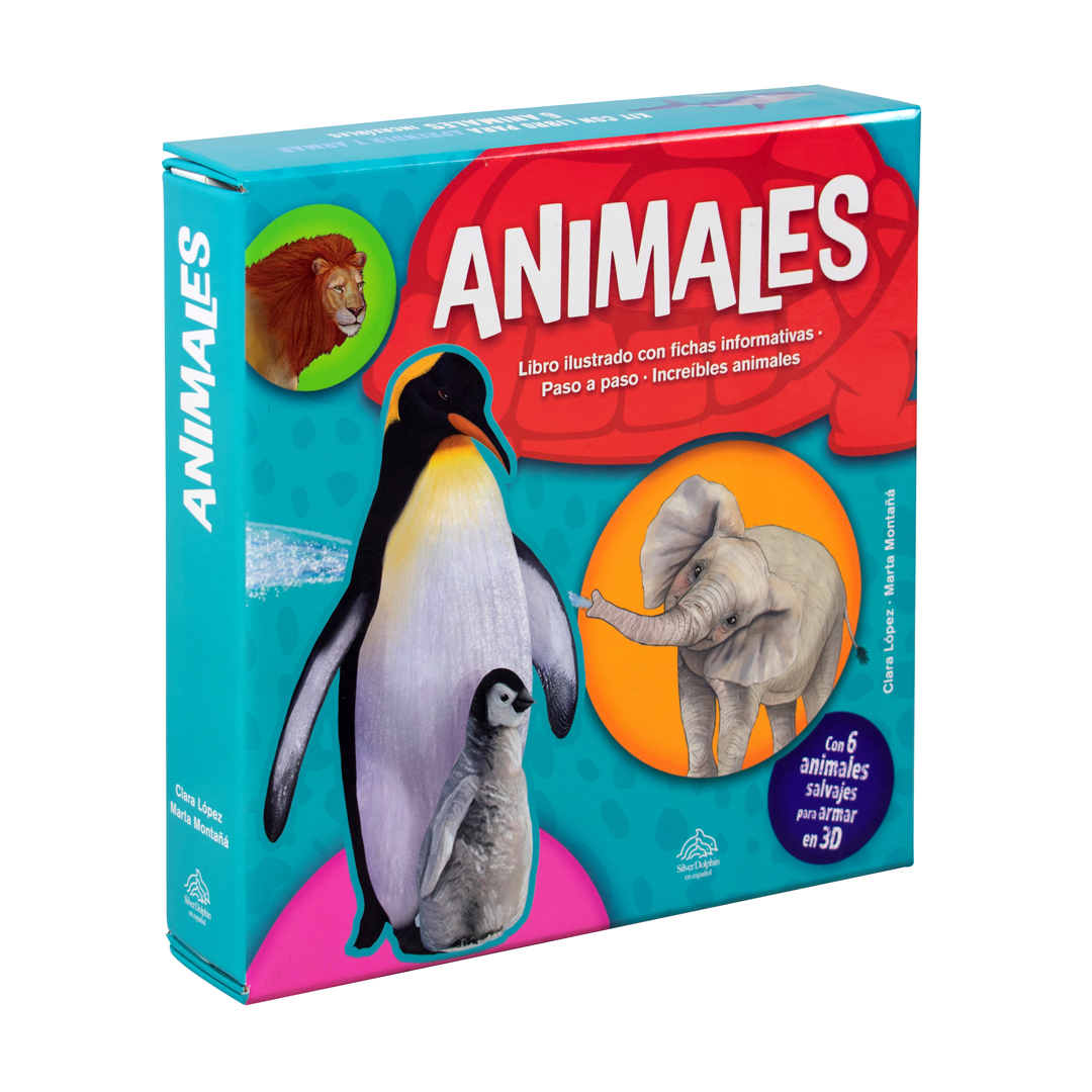 Libro infantil didáctico Construye en 3D Animales - 9786075772271