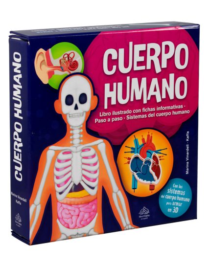 Libro infantil didáctico Construye en 3D Cuerpo Humano - 9786075772264