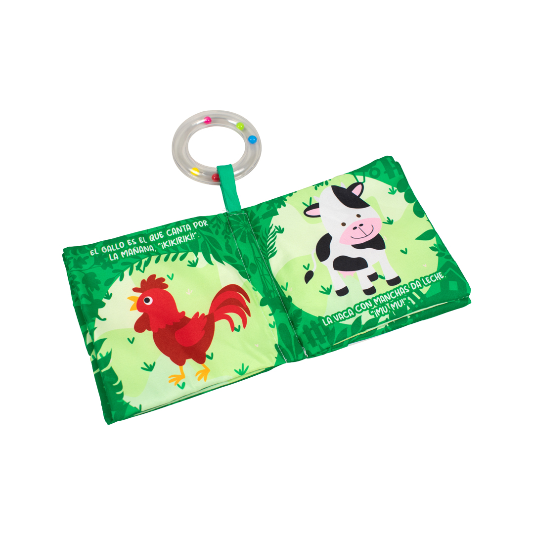 Libro de tela para bebés Entretelas La granja - 9788419643186-1